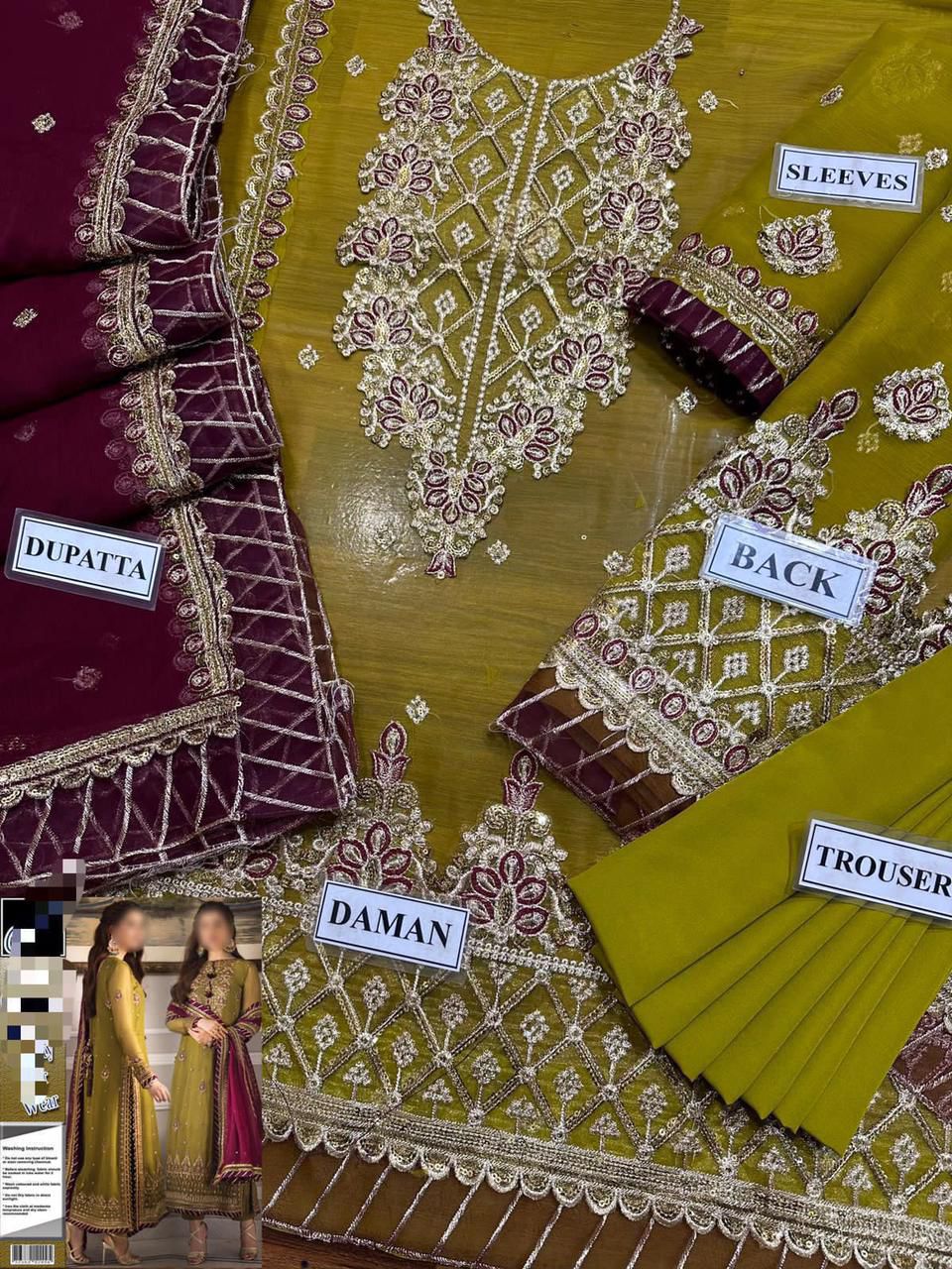 Asim Jofa Unstitched Replica