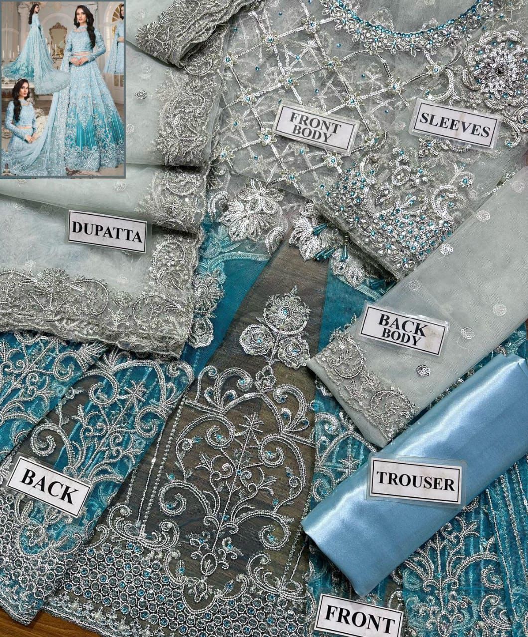 Maria B Unstitched Replica