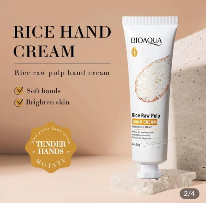 BIOAQUA Rice Raw Pulp Moisturizing Hand Cream 30g
