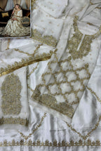 JZ Textiles JZ-254 Semi Pure Chiffon & Shamos Silk Embroidered Bridal Dress