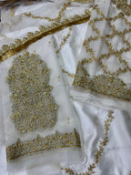 JZ Textiles JZ-254 Semi Pure Chiffon & Shamos Silk Embroidered Bridal Dress