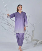 Floral Silk Digital Printed 3 Piece Dress with Dupatta, Shirt & Trouser