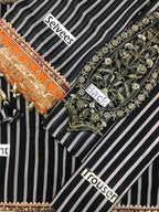 Ahmozi Charizma Printed Chiffon Embroidered Suit