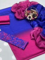 Digital Printed 3PC Shamooz Silk Suit