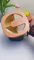 4 Portion Spice Box with 4 Spoons and Transparent Top