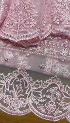 Azure MD-1351 Chiffon Embroidered Collection