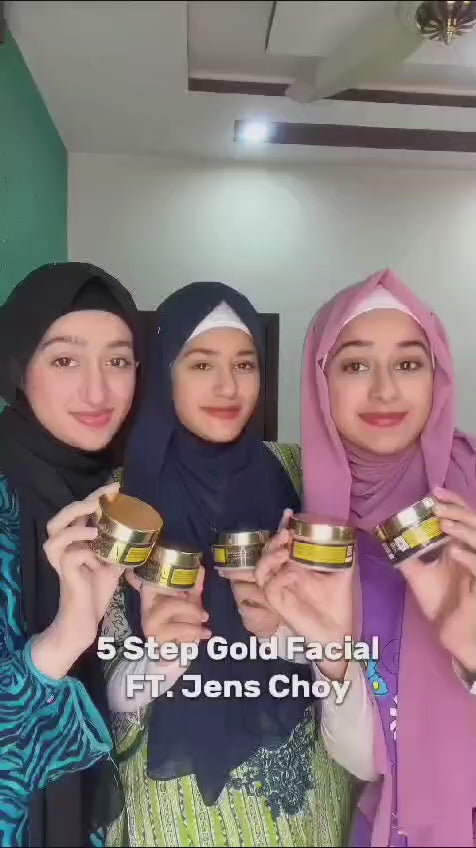 Jens Choy 24K Gold facial 5 Steps Set🎀