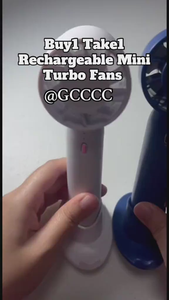 Speeds with 3 Wings Rechargeable Table Handy Fan with Mobile Stand
